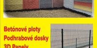 3dPanel, Pletivá, betónový plot, podhrabové dosky